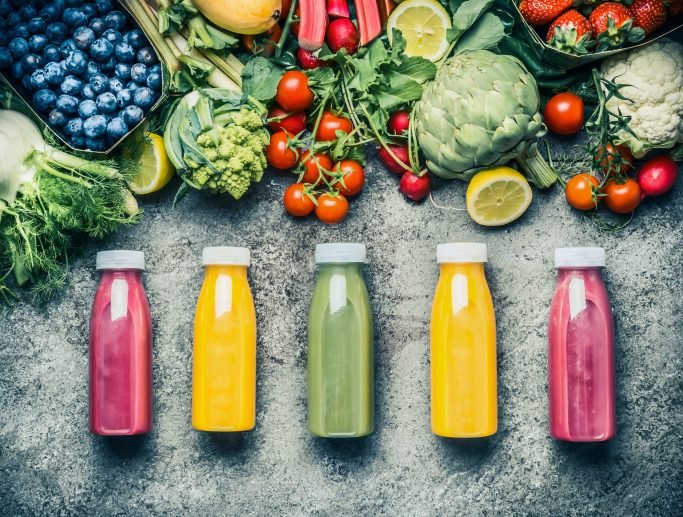 Variety,Of,Colorful,Smoothies,Or,Juices,Bottles,Beverages,Drinks,With DRINKS
